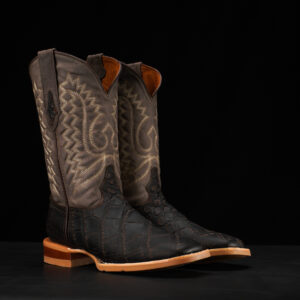 Matte Brown Alligator - Square Toe