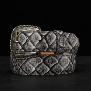 Gray Fish Scale Belt
