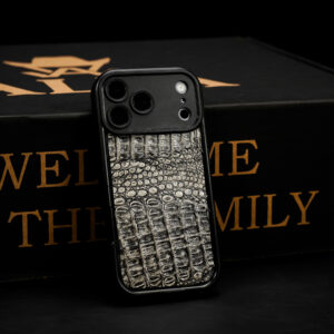 AUTHENTIC Gray Caiman iPhone Case