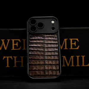AUTHENTIC Brown Caiman iPhone Case