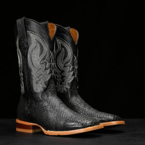 Gray Python – Square Toe
