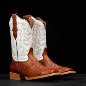 Cognac Bullhide - Ranch Square Toe