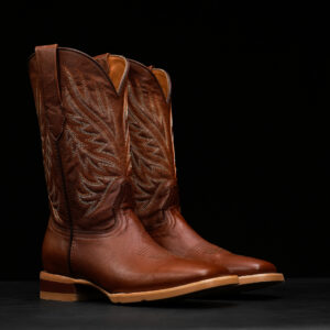 Cognac Cowhide – Square Toe