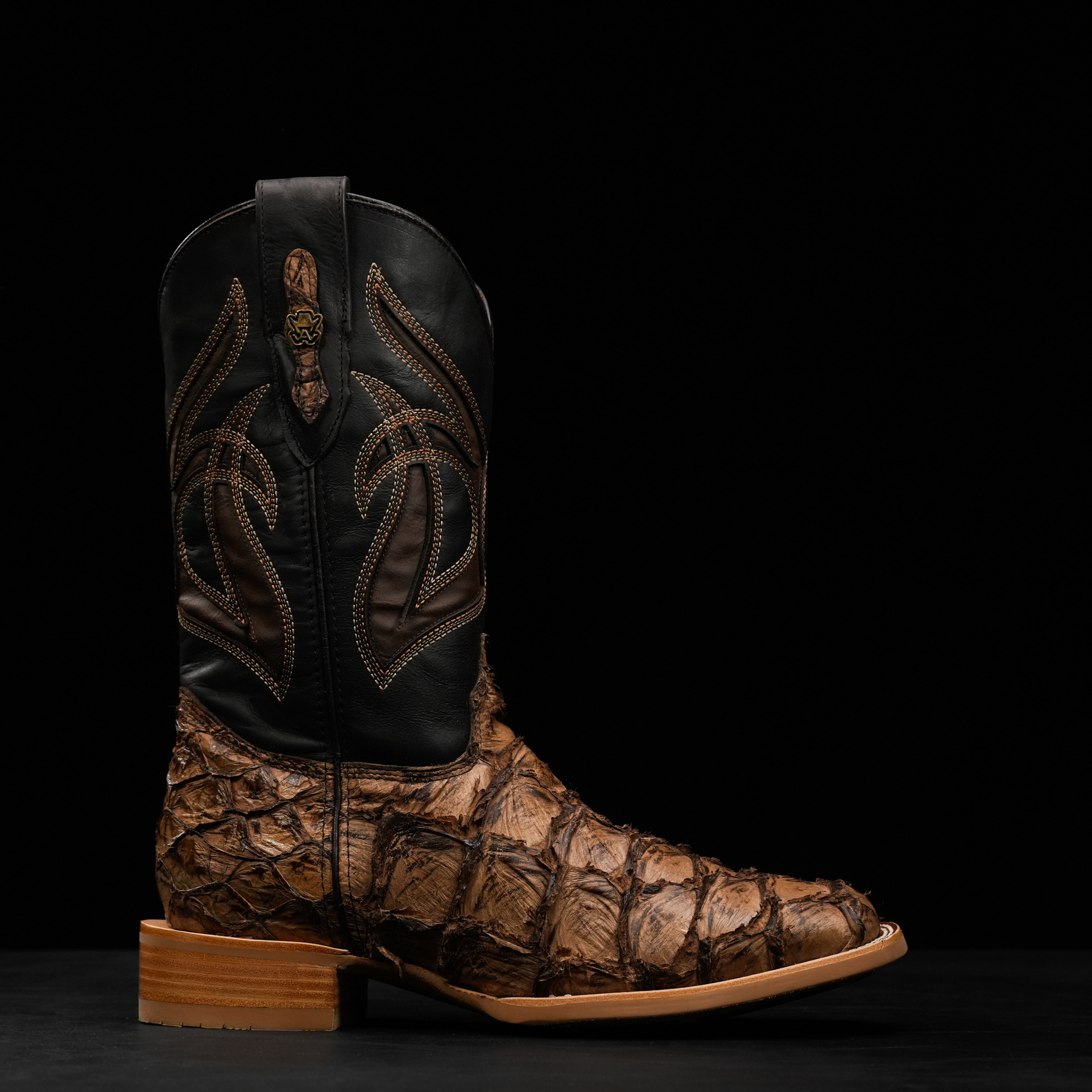 AUTHENTIC Brown Pirarucu – Arena Square Toe - Image 2