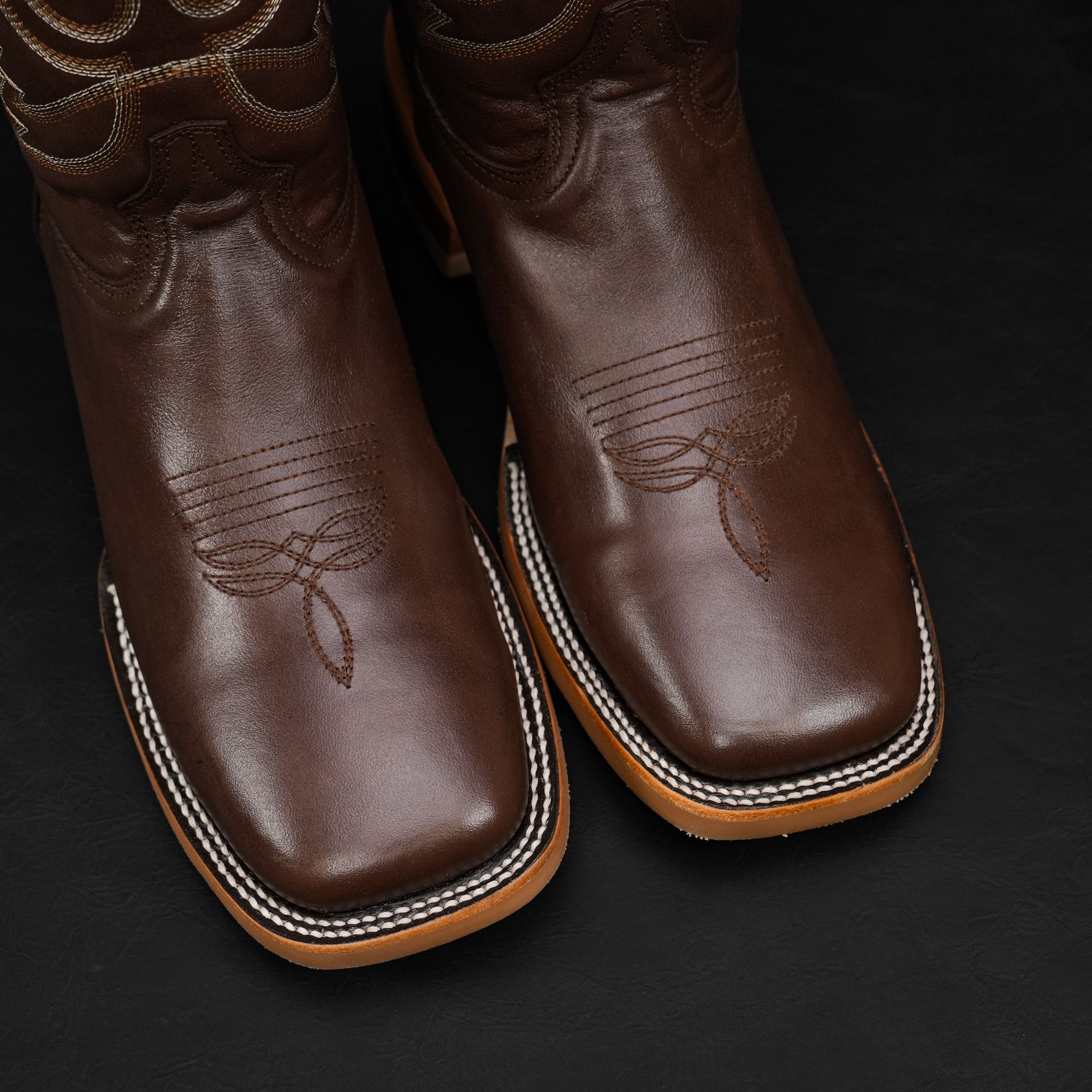 Brown Cowhide – Square Toe - Image 3