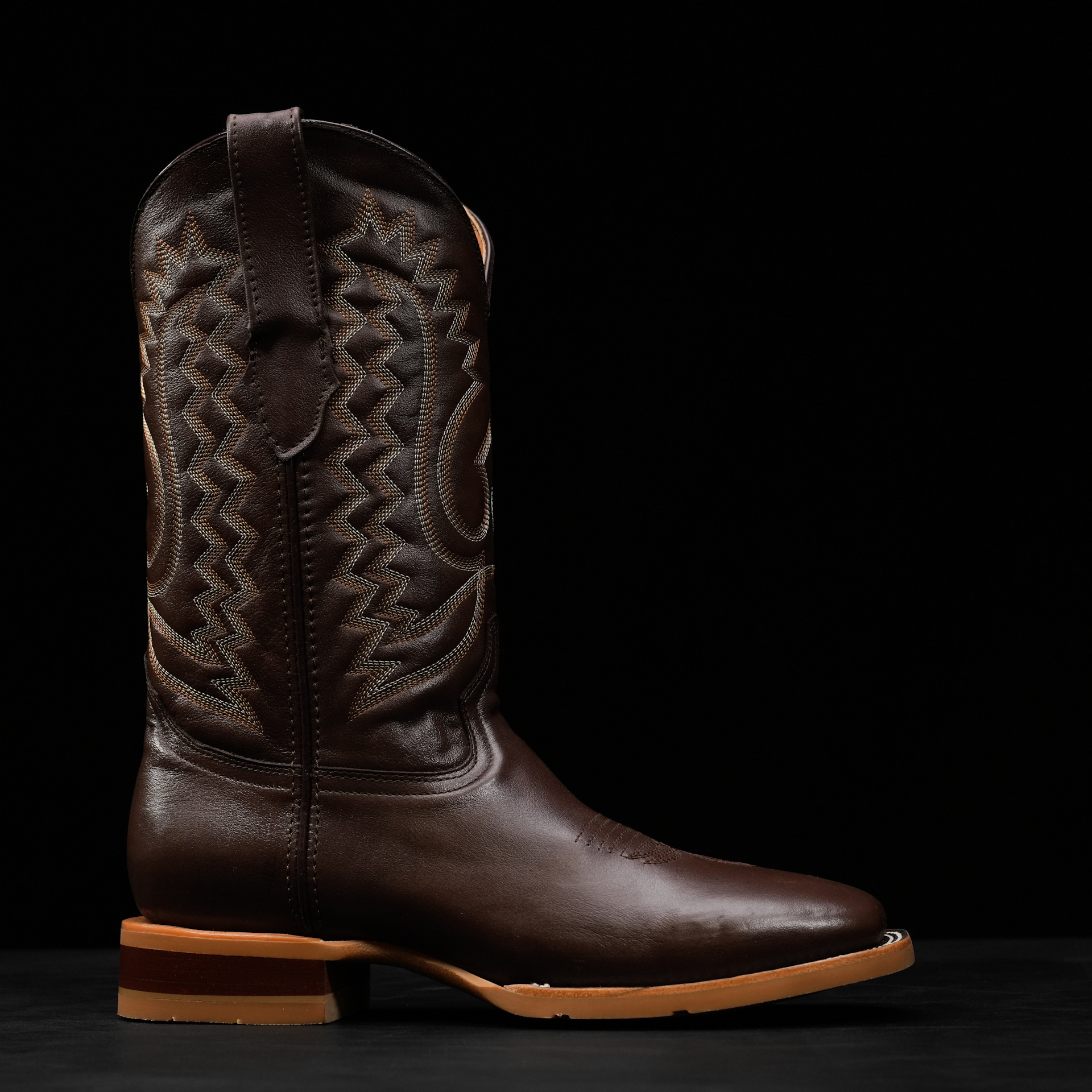 Brown Cowhide – Square Toe - Image 2