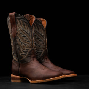 Brown Cowhide – Square Toe