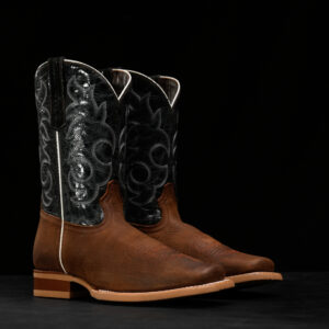 Brown Bullhide - Heritage Square Toe