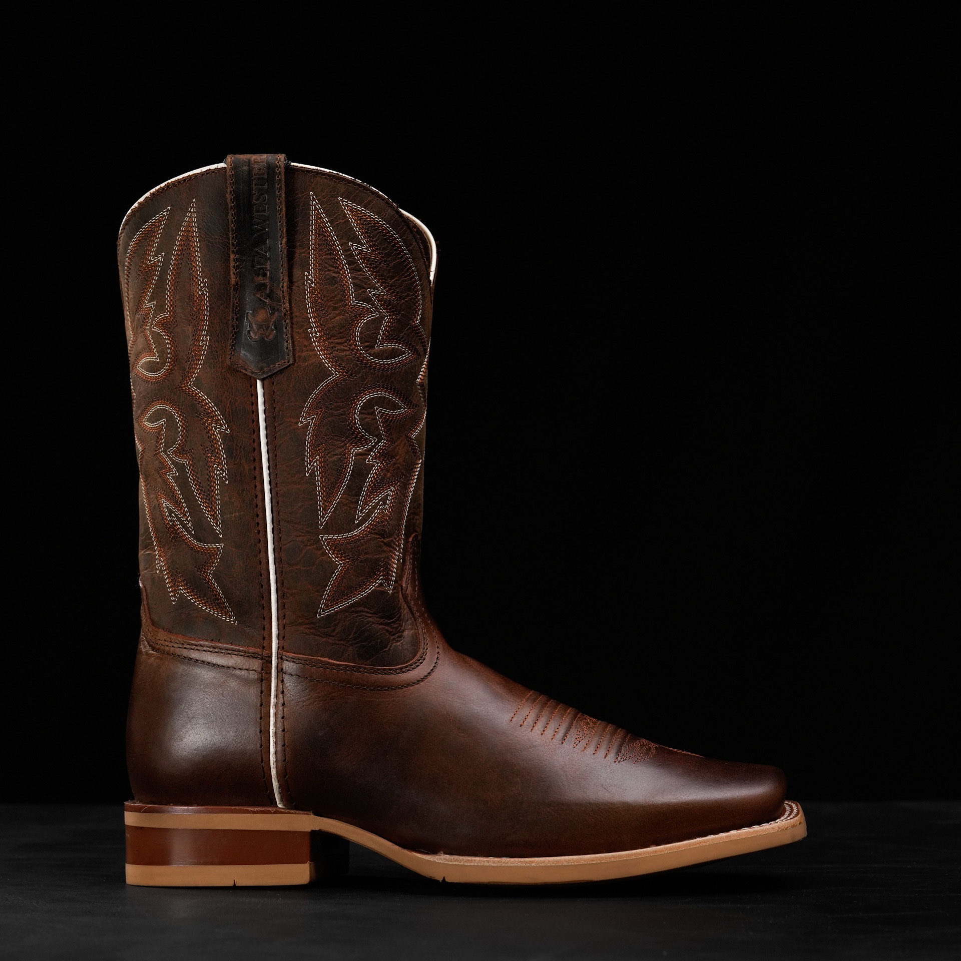 Brown Cowhide – Heritage Square Toe - Image 3