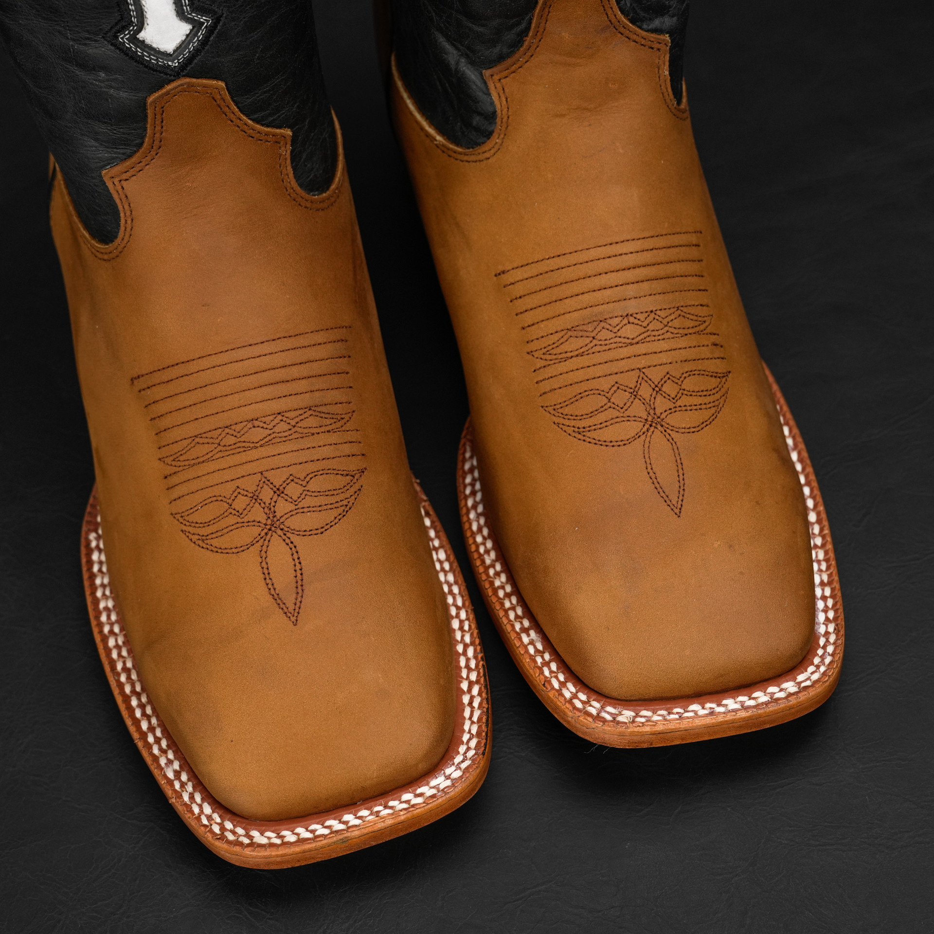 Natural Brown Cowhide – Square Toe - Image 3