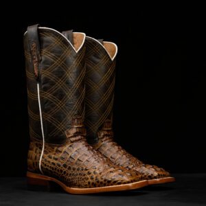 Honey Caiman Neck - Square Toe