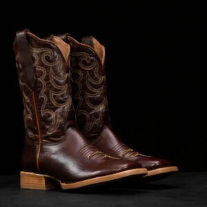 Brown Cowhide – Ranch Square Toe