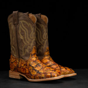 AUTHENTIC Honey Patch Work Pirarucu – Square Toe