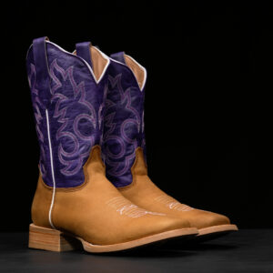 Honey Cowhide – Ranch Square Toe