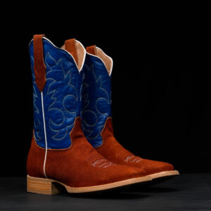 Cognac Roughout – Ranch Square Toe