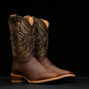 Brown Bullhide - Arena Square Toe