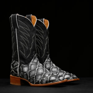 Rustic Gray Pirarucu – Square Toe