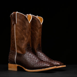Brown Python – Square Toe