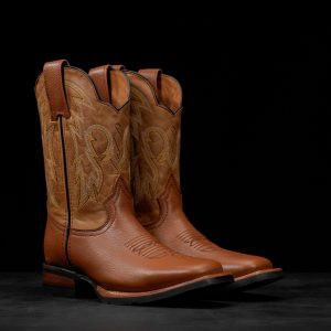 Honey Cowhide - Square Toe