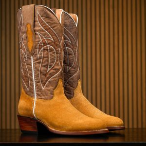 ALFA PRO Tan Roughout – Round Toe