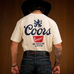 Cream Coors Graphic Short Sleeve T-Shirt