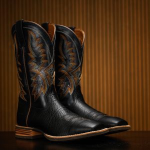 Black Bullhide – Square Toe