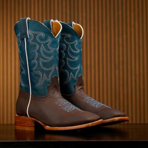 Brown Cowhide – Square Toe